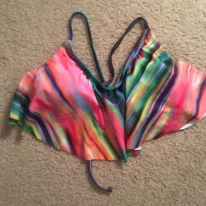 Tie dye swim top
